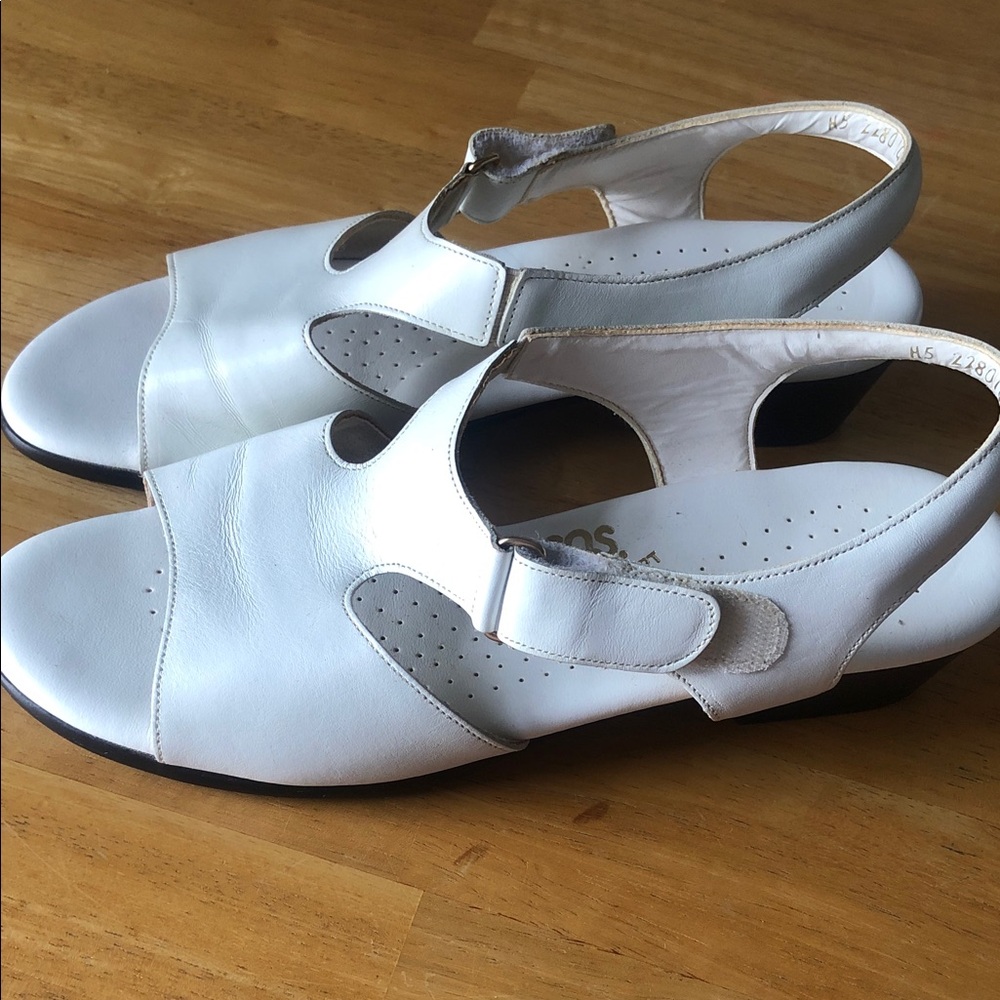 Women’s spring sas comfort hook & loop Elegant White Women's Slingback Shoes